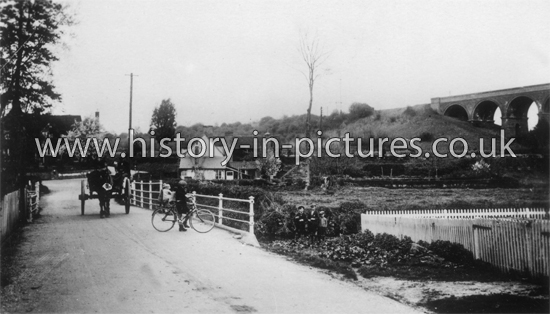 The Railway Viaduct and Village, Chappel, Essex. c.1905